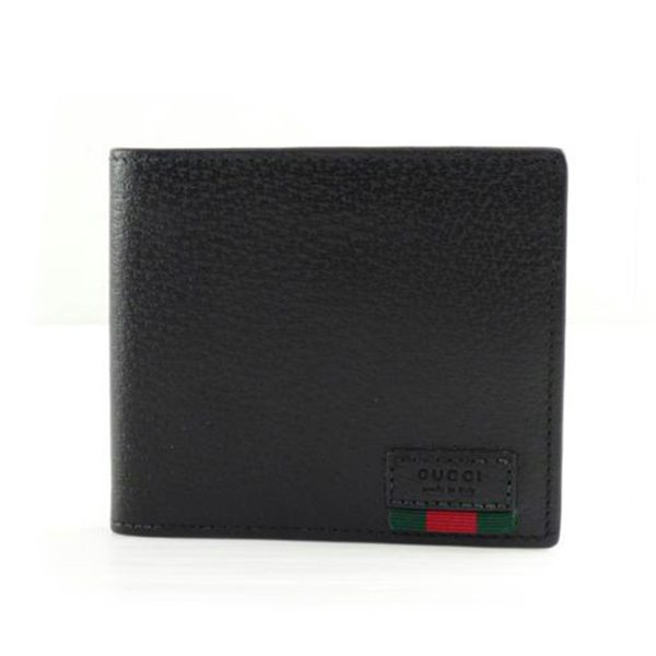 23998 1 Gucci 2 Fold Wallet Black