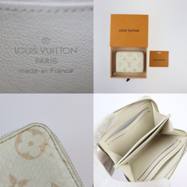 2401023007011 9 Louis Vuitton Zippy Coin Purse Monogram White