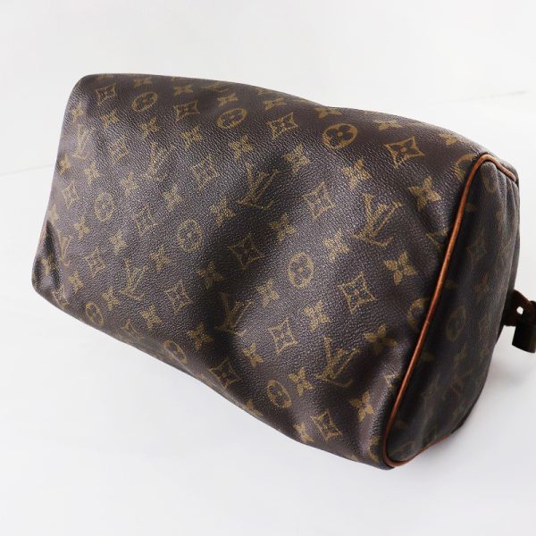 240126k 9 5 Louis Vuitton Speedy 30 Monogram Handbag Brown