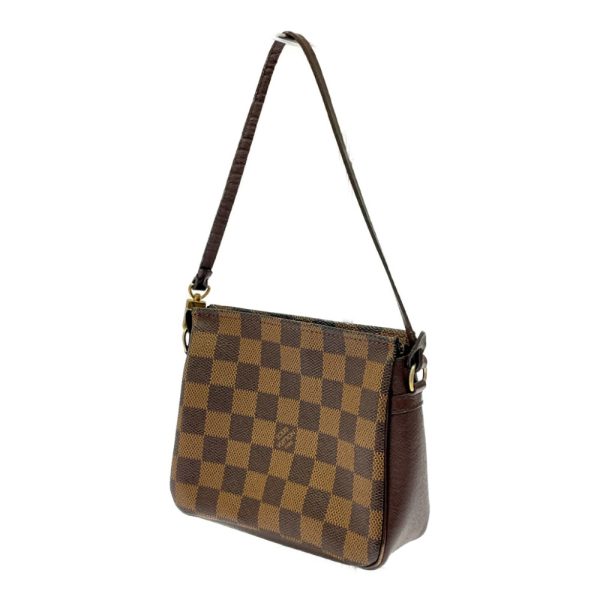 240179 3 LOUIS VUITTON Damier PVC Truth Makeup Pouch Brown