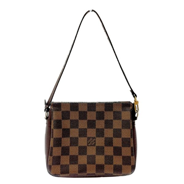 240179 5 LOUIS VUITTON Damier PVC Truth Makeup Pouch Brown