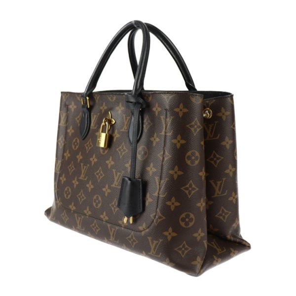 2402053007003 2 Louis Vuitton Flower Tote Handbag Brown Black