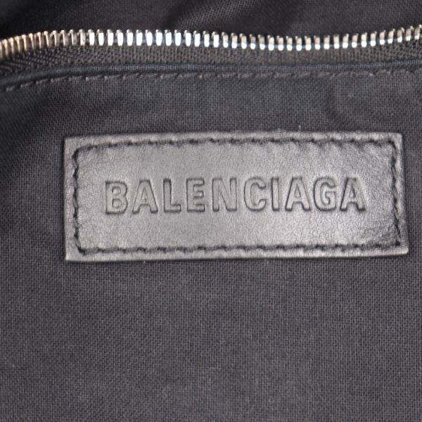 2402063008001 9 Balenciaga Cities Canvas Leather Tote Bag Black