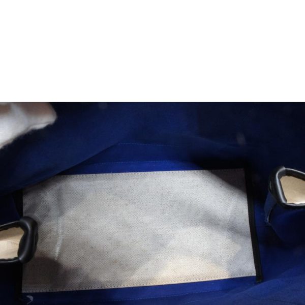 24026 5 Balenciaga Navy Cabas S Bicolor Canvas Tote