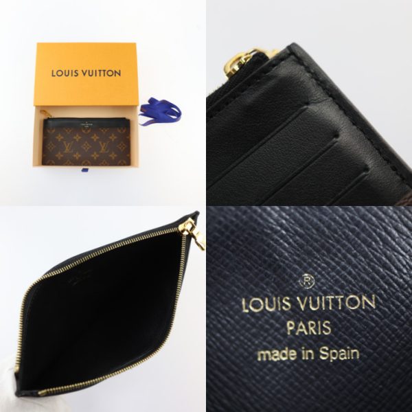 2403033008012 9 Louis Vuitton Slim Purse Long Wallet Brown Black