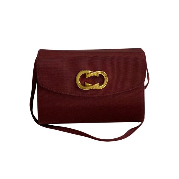 240303kmk607 5 1 Gucci Vintage Vintage Nylon Mini Shoulder Bag Bordeaux