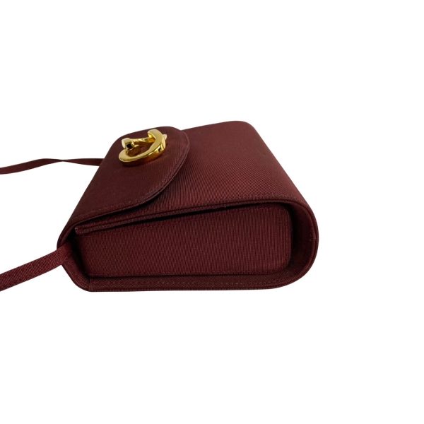 240303kmk607 5 6 Gucci Vintage Vintage Nylon Mini Shoulder Bag Bordeaux