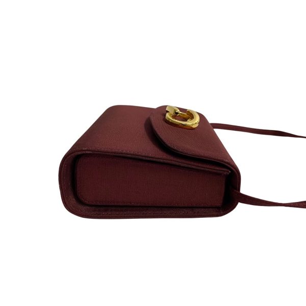 240303kmk607 5 7 Gucci Vintage Vintage Nylon Mini Shoulder Bag Bordeaux