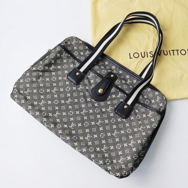 240321s 10 1 Louis Vuitton Kava Marie Kate Monogram Canvas Tote Bag Black