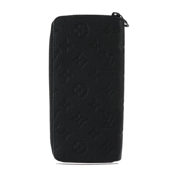 2404023008032 3 Louis Vuitton Zippy Vertical Long Wallet Black