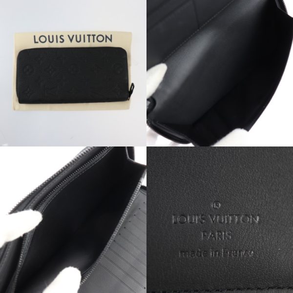 2404023008032 9 Louis Vuitton Zippy Vertical Long Wallet Black