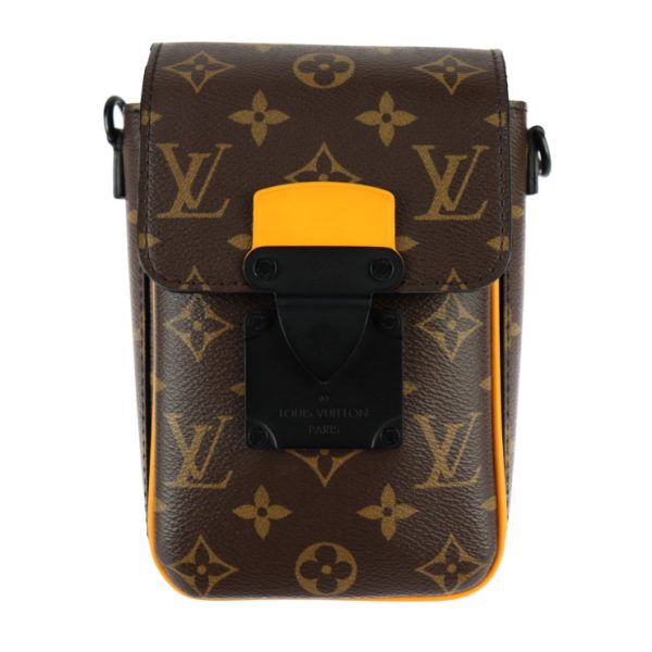 2404043007018 2 Louis Vuitton S Lock Wearable Wallet Brown Black