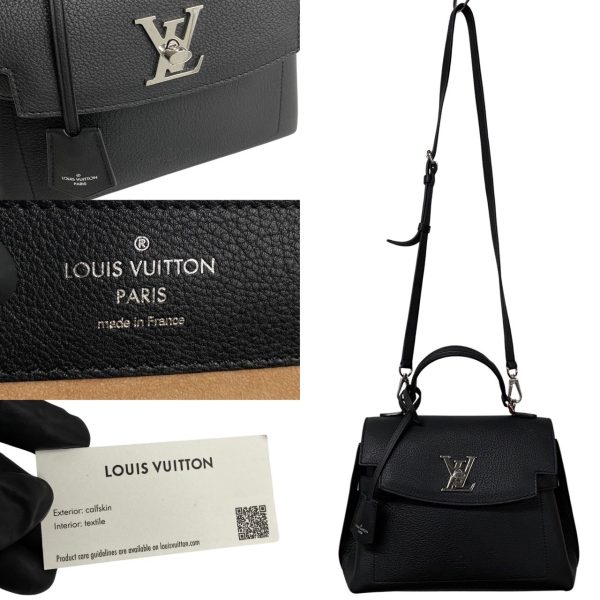 240413kmk341 2 3 Louis Vuitton Rock Me Ever BB Leather 2way Bag Black