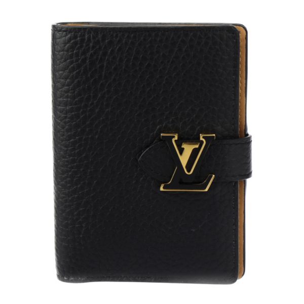 2406063007032 1 Louis Vuitton LV Vertical Bifold Wallet Black