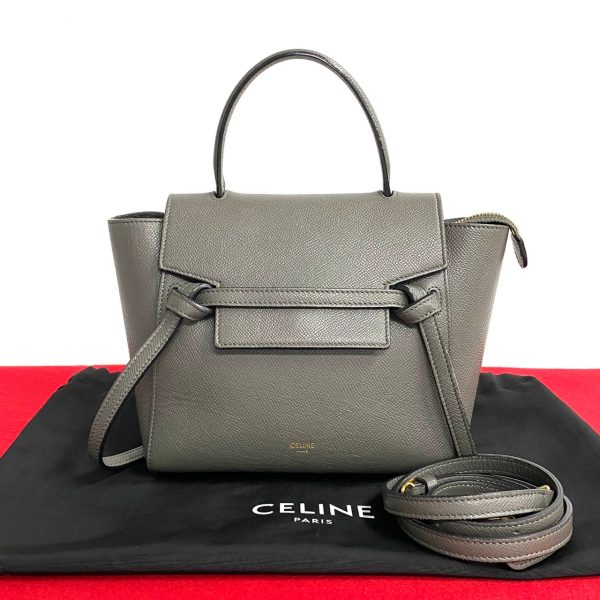 2406rva 11105 1 Celine Belt Bag Nano All Leather 2way Mini Shoulder Handbag