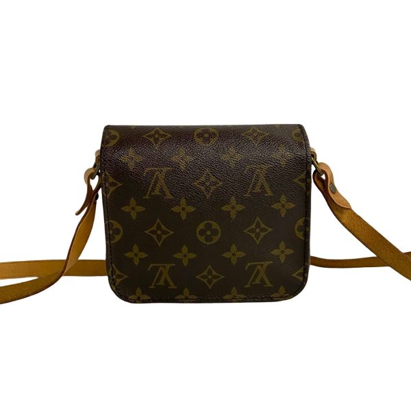 2406yba71 6 5 Louis Vuitton Cartesier Monogram Leather Mini Shoulder Bag Brown