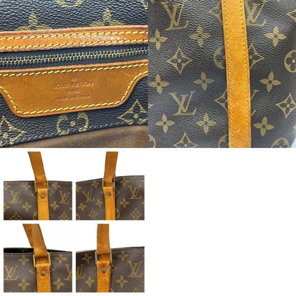 240801 10 c LOUIS VUITTON Monogram PVC Sack Shopping Shoulder Bag Brown