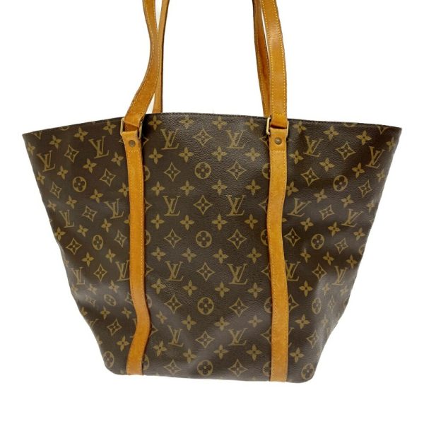 240801 4 LOUIS VUITTON Monogram PVC Sack Shopping Shoulder Bag Brown