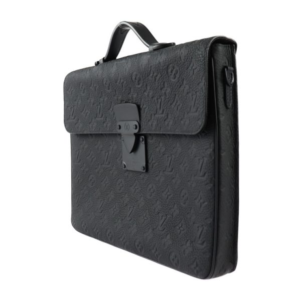 2408023007047 3 Louis Vuitton S lock Briefcase Business Bag Black