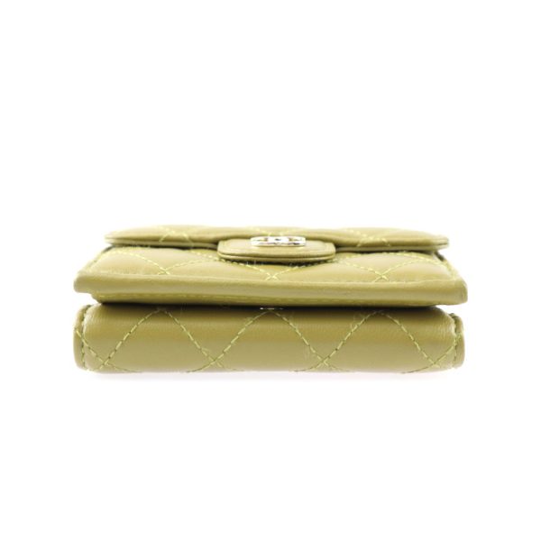 2409031001010 4 Chanel Small Wallet Timeless Classic Khaki Green