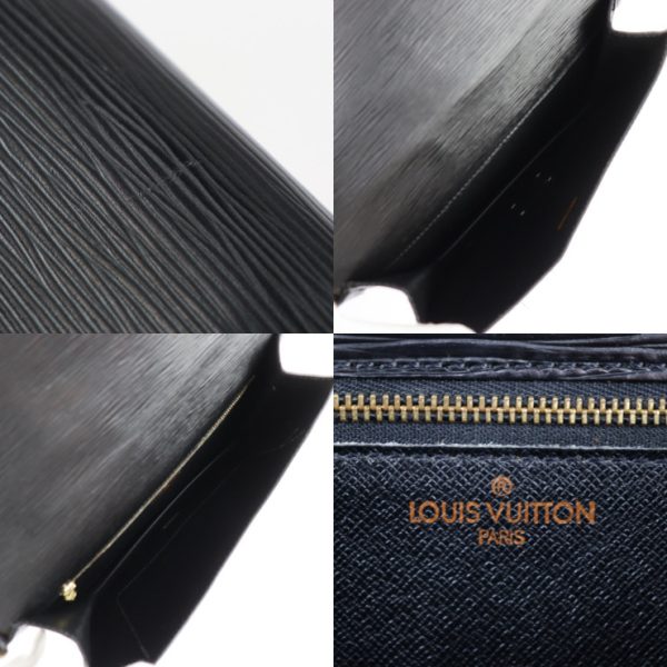 2411013007024 9 Louis Vuitton Bifas Epi Handbag Leather Black