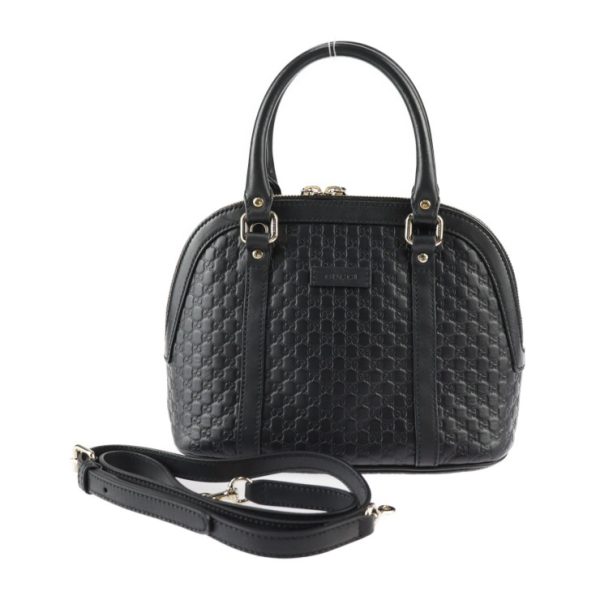 2411013007026 1 Gucci Micro Guccisima Handbag Leather Black