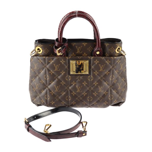 2411013010011 1 Louis Vuitton Etoile MM Handbag Ostrich Brown