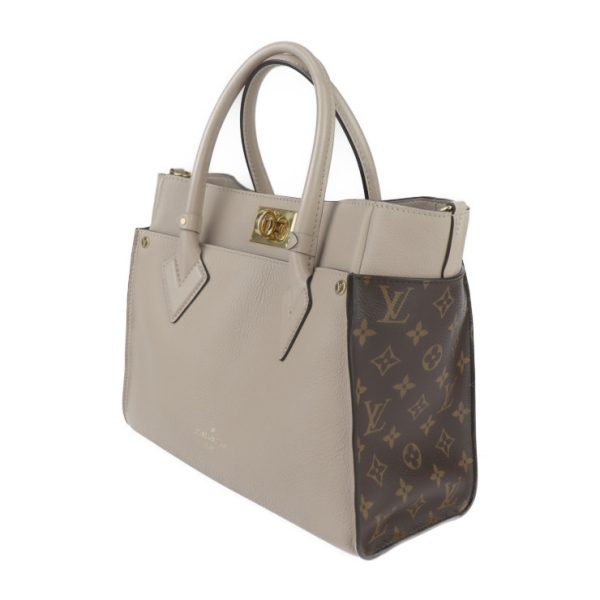 2411043007061 12 Louis Vuitton On My Side MM Handbag Greige Brown