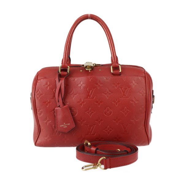 2413053007061 1 Louis Vuitton Speedy 25 Bandouliere Handbag Red