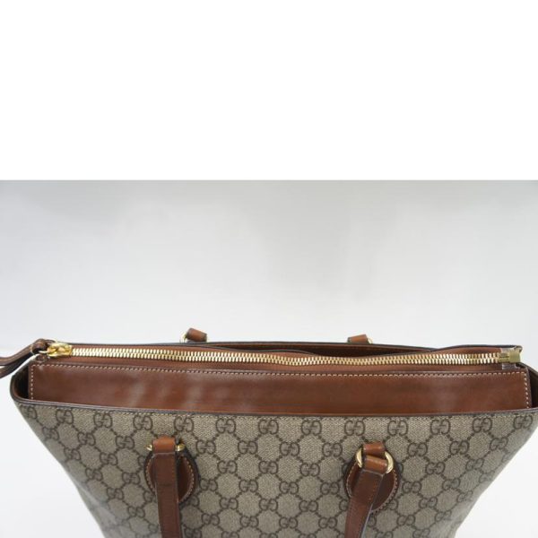 24135 9 Gucci GG Supreme Tote Bag Beige