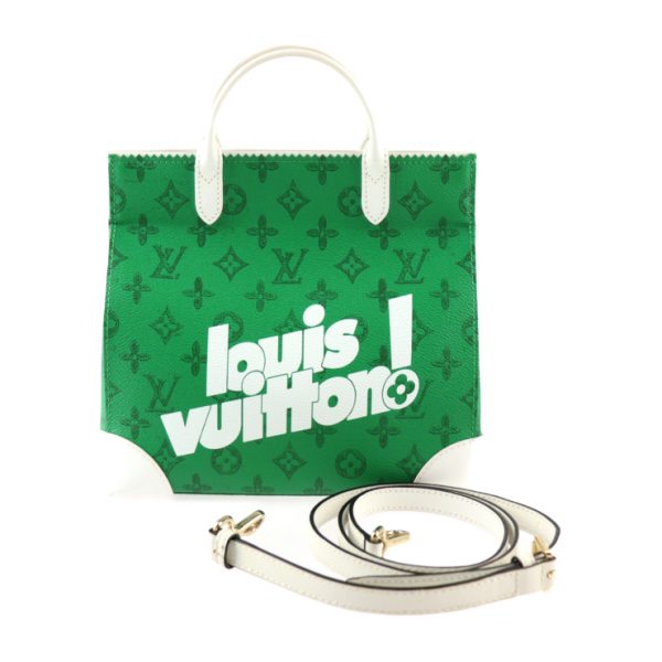 2414033007081 1 Louis Vuitton Everyday Litter Handbag Green White