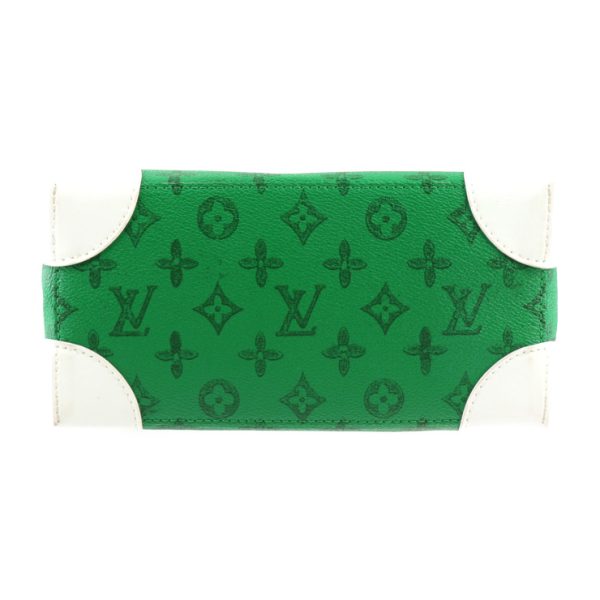 2414033007081 4 Louis Vuitton Everyday Litter Handbag Green White