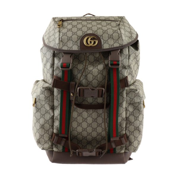 2414033007092 1 Gucci Skateboard Backpack GG Marmont Beige Brown