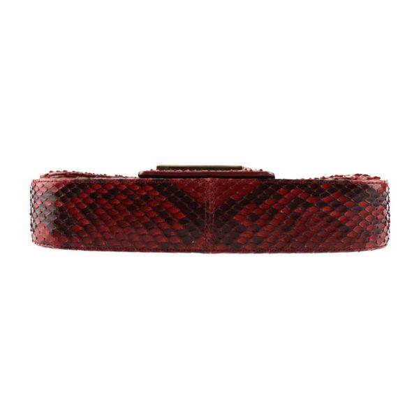 2414033010065 4 Louis Vuitton Pochette Sobee Clutch Bag Python Red