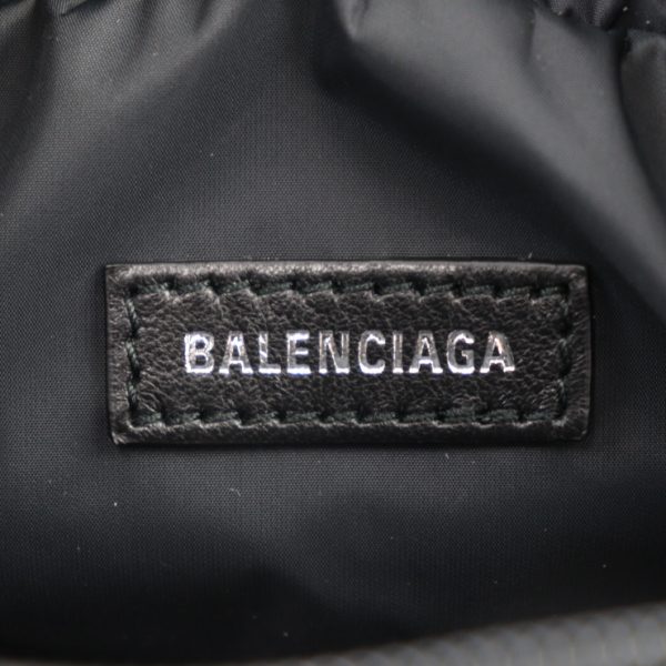 2415023010090 7 Balenciaga Monogram Canvas Shoulder Bag Beige Brown Black