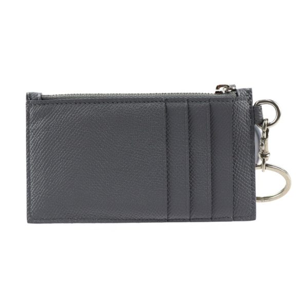 2415023010092 3 Balenciaga Cash CA Leather Coin Case Gray