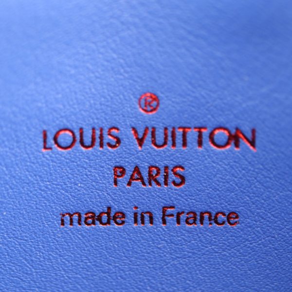 2415023010093 9 Louis Vuitton Ribbon Pouch Leather Brown Blue Red