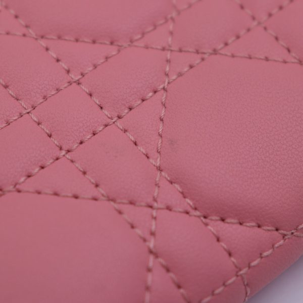 2415043007082 6 Dior Small Zip Coin Case Lambskin Coin Purse Pink