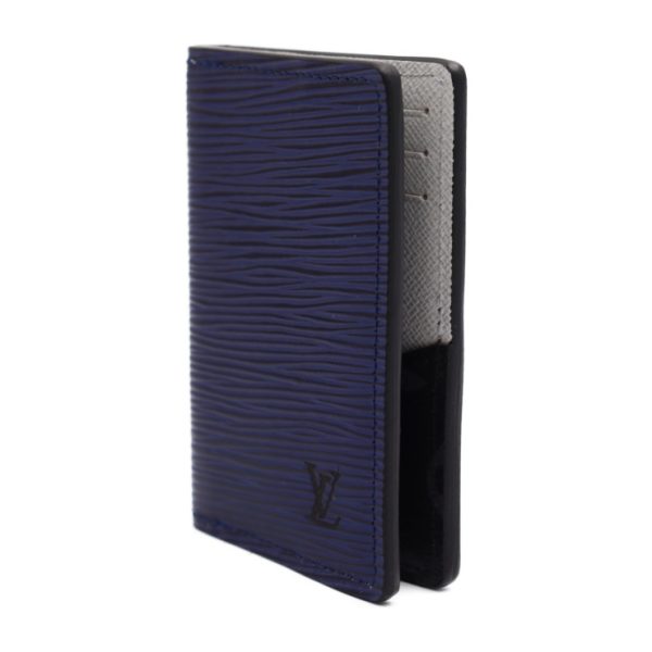 2416053007074 2 Louis Vuitton De Poche Card Case Blue Black Gray