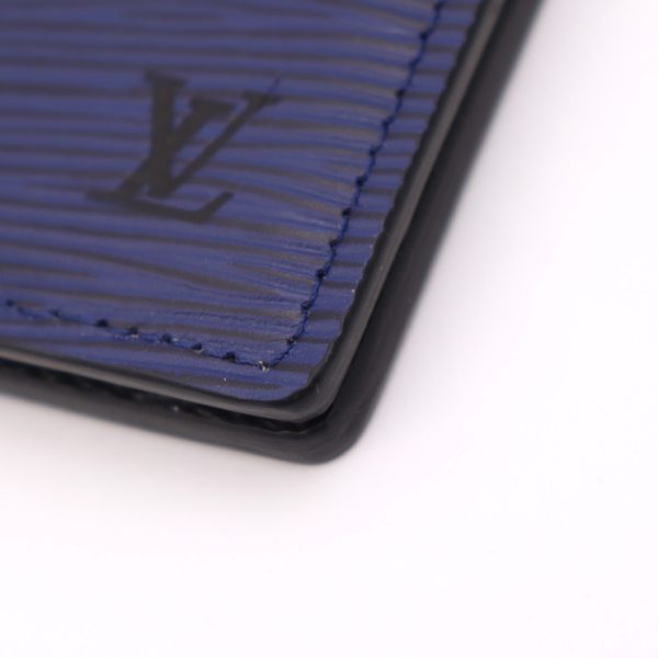 2416053007074 7 Louis Vuitton De Poche Card Case Blue Black Gray