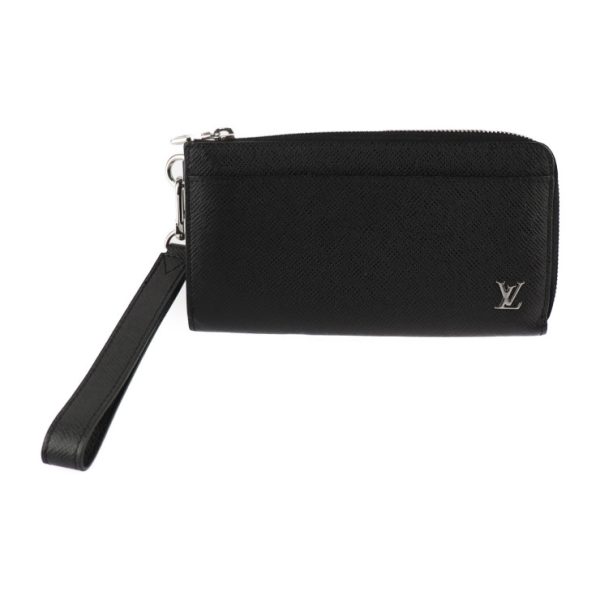 2417033008100 1 Louis Vuitton Zippy Dragonne Long Wallet Black