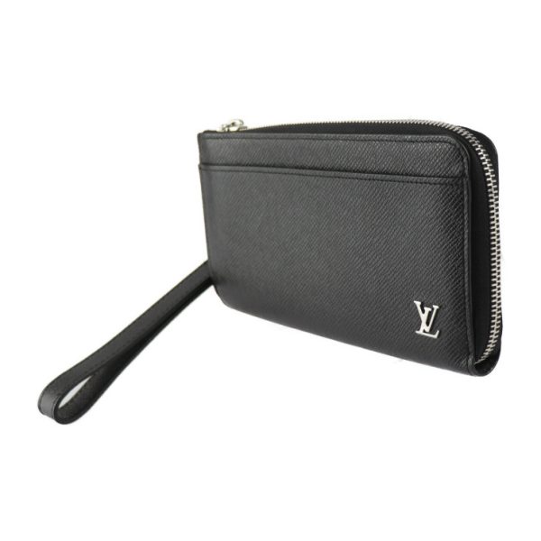 2417033008100 2 Louis Vuitton Zippy Dragonne Long Wallet Black