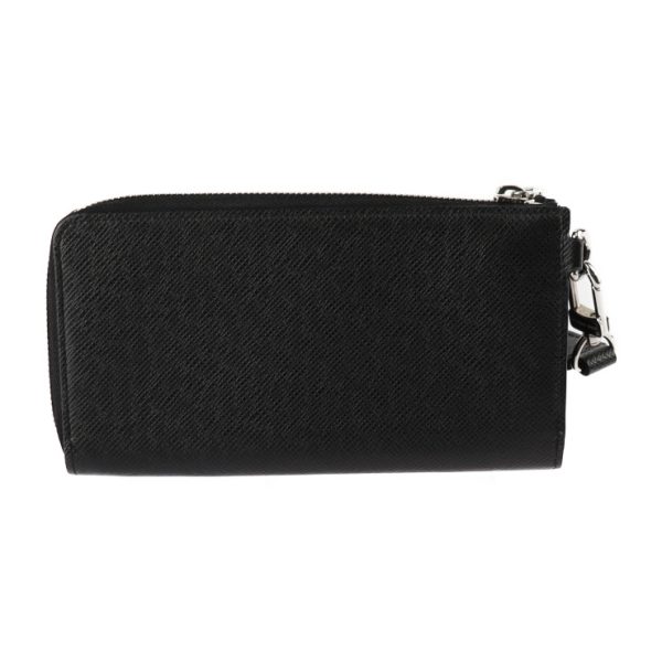 2417033008100 3 Louis Vuitton Zippy Dragonne Long Wallet Black