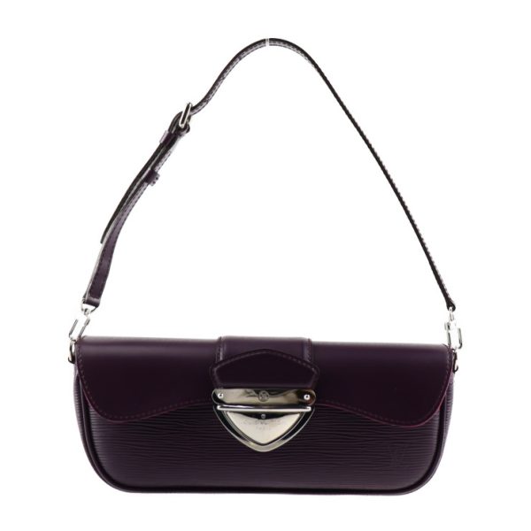 2417033008107 1 Pochette Montaigne Shoulder Bag Epi Leather Cassis