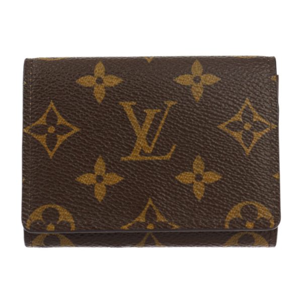 2418043007087 1 Anvelop Carte De Visite Card Case Monogram Brown