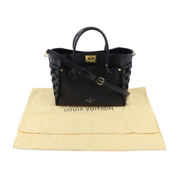 2421013008074 10 Louis Vuitton On My Side MM Handbag Black