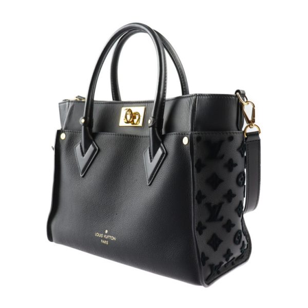 2421013008074 2 Louis Vuitton On My Side MM Handbag Black