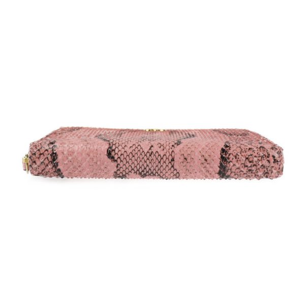 2421033007142 4 Gucci Zip Around Wallet GG Marmont Python Pink