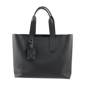 2422013007091 1 Yves Saint Laurent YSL Tote Bag Canvas Leather Black