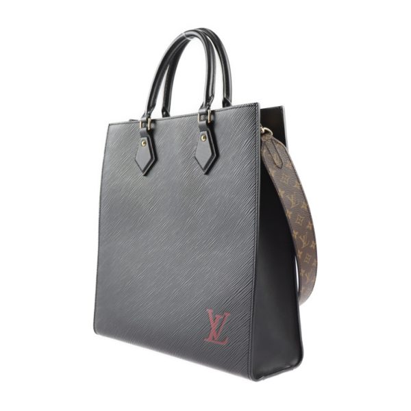 2422013007094 2 Louis Vuitton Sac Pla PM Tote Bag Leather Black